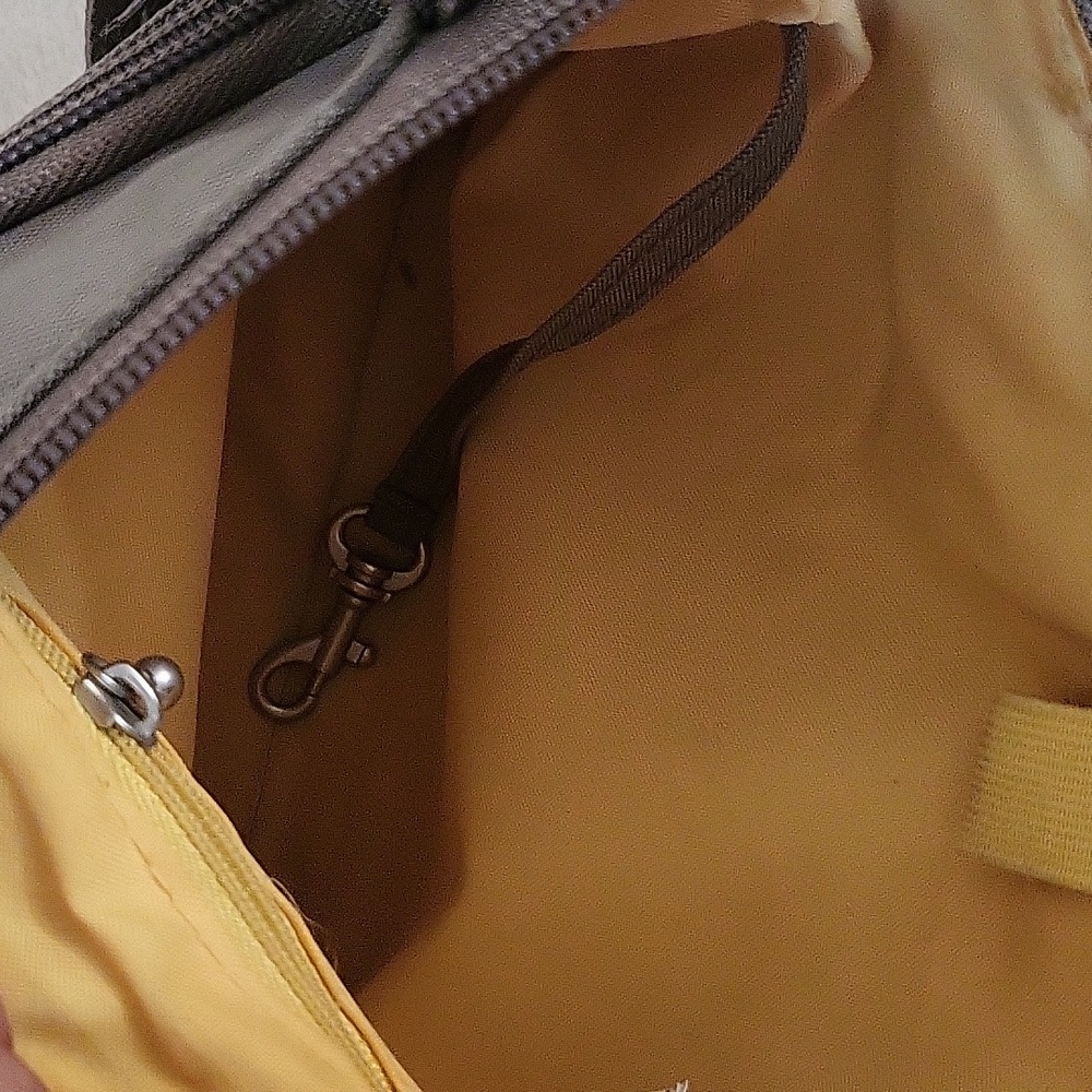 Baggallini Large Brown Nylon Hobo Messenger Crossbody Travel Bag - Picture 9 of 13